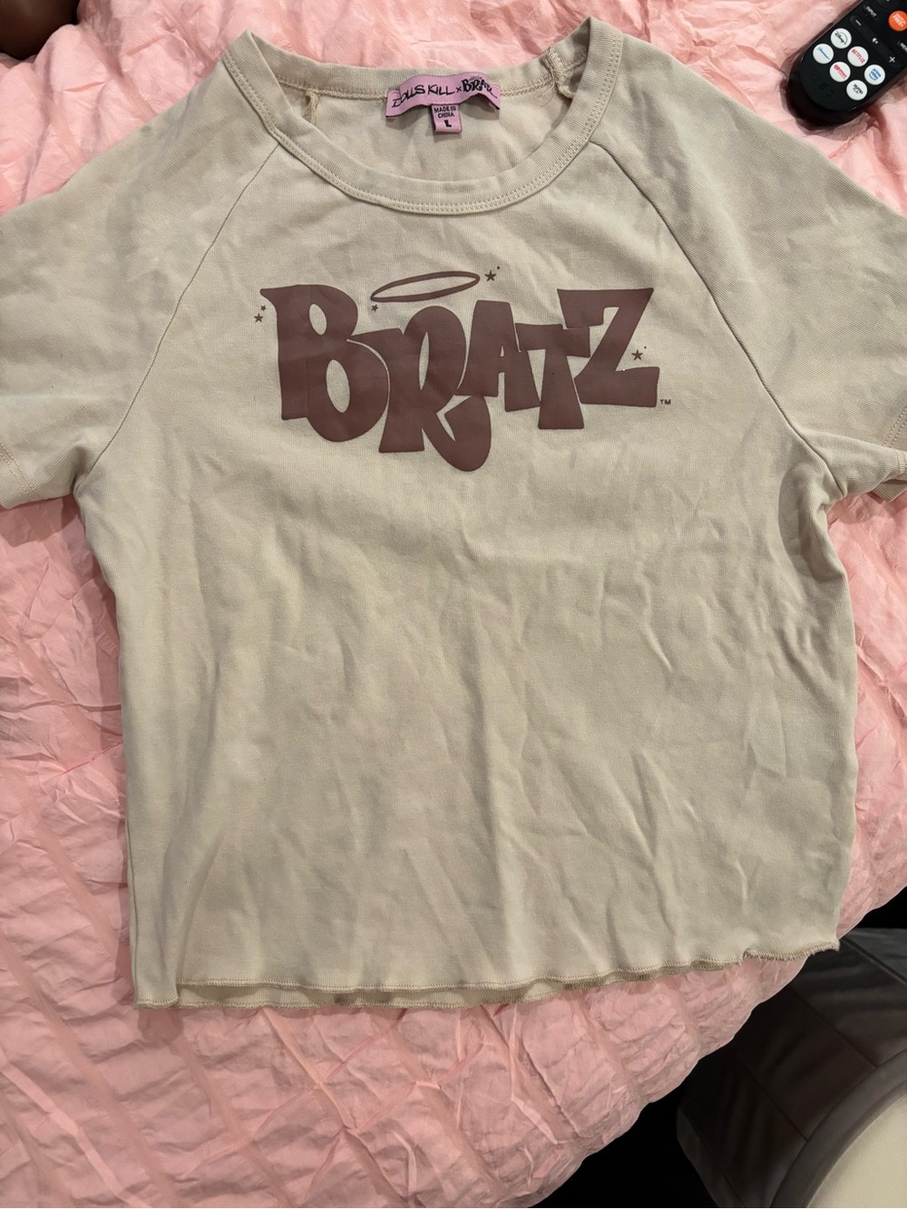 Dolls Kill x BRATZ Tee with Brown Bratz Graphic